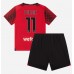AC Milan Christian Pulisic #11 Dětské Oblečení Domácí Dres 2023-24 Krátkým Rukávem (+ trenýrky)